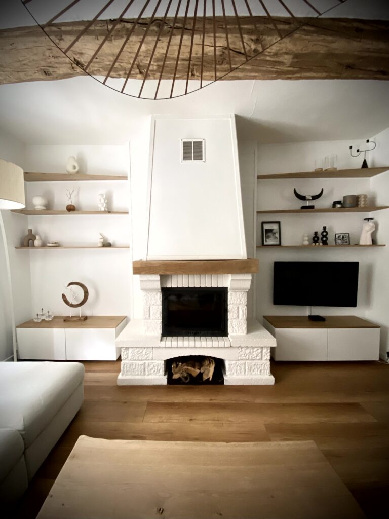 Aménagement d’un salon familial à Profondeville